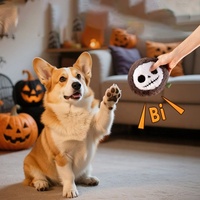Jouet en peluche interactif et couineur pour chien, personnalisé, écologique, pour Halloween - Jouet à mâcher en coton et peluche de haute qualité