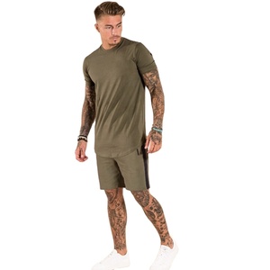 Camiseta personalizada de alta calidad para hombre, conjuntos de camiseta y pantalones cortos con tu propio Logo, primavera y verano - Product Image 2