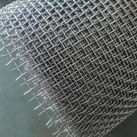 Maille métallique carrée ondulée en acier inoxydable SS304 SS316 1-500 mesh, filtre à tamis, maille métallique