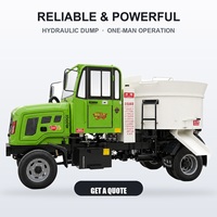 Camion malaxeur à béton autochargeur mobile de 1,5 m³, mini, système entièrement hydraulique, moteur, décharge à bouche plate, 92 kW, 5000 kg