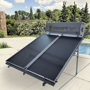 Calentador de agua solar de ahorro de energía de 300L, PLACA PLANA presurizada para calefacción doméstica de Villa, carcasa de acero galvanizado - Product Image 1