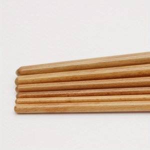 Lot de 6 pinceaux à manche long en bois verni, à poils durs, en forme de noisette, pour <span class=keywords><strong>gouache</strong></span>, aquarelle et acrylique, fournitures d'art, stylo de peinture - Product Image 4