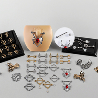 Anneaux de piercing pour mamelons en acier inoxydable, araignée, abeille, serpent, barre pour mamelons, bijoux de corps tendance pour femmes et hommes