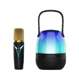 New A68 Dedicated Portable Microphone Audio Integrated Microphone Home Singing Karaoke Wireless BT5.0 Outdoor Portable Speakers