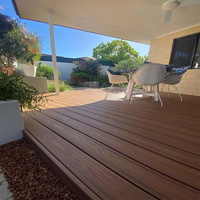 Planche de terrasse en WPC Vanjoin, durable toute saison, résistante à la décomposition, pour l'aménagement extérieur des balcons