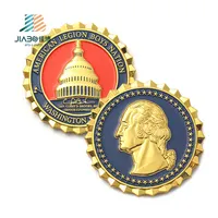 Coleção de moedas personalizada logotipo 3d, logotipo personalizado, prata dourada, metal, gravado, moedas do presidente dos eua, moedas de caráter