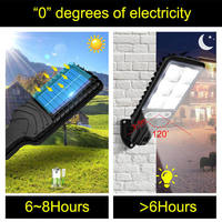 Lampes solaires de jardin à LED à capteur haute puissance pour balcon extérieur Type de produit Éclairage LED solaire extérieur