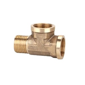 Conector en T de Cobre, Espesor de Pared de 2 mm, Rosca Estándar Británica, Accesorios para Calentadores de Agua y Tuberías de Gas Horizontales - Product Image 1