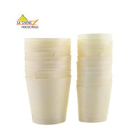 Tasse en bois jetable dégradable écologique personnalisé pour le stockage de gâteau dessert de camping