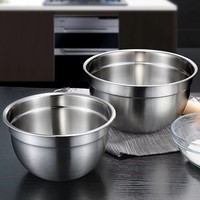 Ensemble de bols mélangeurs en acier inoxydable 304 de qualité alimentaire personnalisés avec couvercles et râpes |   OEM Martelé/Poli |   Norme LFGB pour les marques
