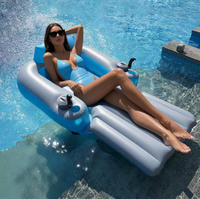 Transat gonflable motorisé en PVC premium, pliable, flotteur électrique pour la famille et les loisirs en plein air