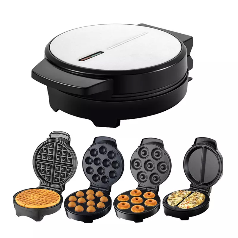 電気ミニワッフルメーカー3in1ポップケーキメーカー朝食用ハート