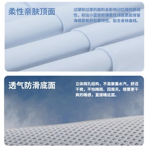 <b>Memory</b> <b>Foam</b> Mattress Topper 1.2m Soft Minimalist Design For Student Dorm Or Rental Bedroom Use - Product Image 3