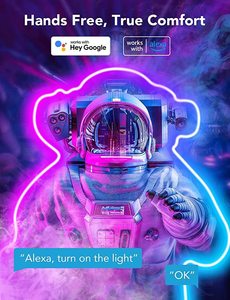 RGBIC <strong>LED</strong> Neon Light With Music Sync Smart App DIY Colors <strong>WIFI</strong> Works With Alexa Google Assistant Neon Rope Strip Lights - Product Image 3