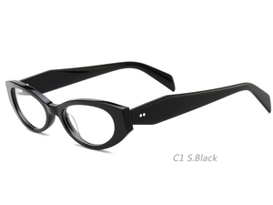 Lunettes de soleil œil de chat décontractées et sophistiquées avec un design unique en patchwork et en blocs de couleur, ambiance urbaine et sophistiquée - Product Image 2