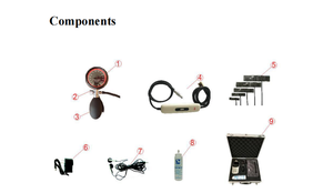 핫 세일 수의사 도플러 혈압 측정기 5 수갑과 애완 동물 수의 도플러 혈압 모니터 - Product Image 3