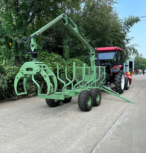 <span class=keywords><strong>Remorque</strong></span> forestière légère pour VTT avec <span class=keywords><strong>grue</strong></span> à grappin hydraulique pour utilisation forestière - Product Image 3