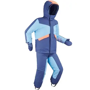 New Style Warmer Winter Jacket And Pants Child Snow Wear Fix Hood Waterproof Kids Ski Suit
