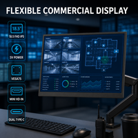 Moniteur portable OEM 18,5 pouces FHD IPS alimenté par 5V, écran externe pour la vente au détail, l'entrepôt, les jeux et le bureau de contrôle
