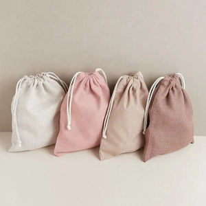 Promotion : Sac à cordon en toile de coton bio, écologique, personnalisable, imprimé, pour bijoux et petits objets, idéal comme emballage cadeau. - Product Image 4