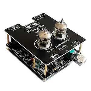 ZK-X302 30W+ 30W BT5.0 Audio Power Amplifier Board 6J1 Electronic Tube HIFI AUX Wuzhi Audio Precise Matching Free Power Supply