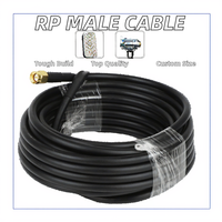Câble coaxial RP mâle-mâle RG58 de haute qualité, longueur personnalisée pour câbles de communication