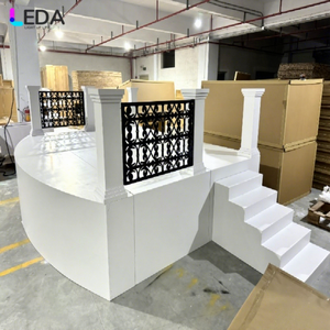 Fondo de Acrílico Desmontable LEDA, Nuevo, Moderno, con Rieles, para Bodas y Eventos - Product Image 1