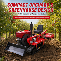 Motoculteur rotatif agricole à propulsion arrière, machine de culture robuste pour travaux de terrassement en ferme