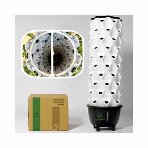 Tour hydroponique verticale Nouveau type de tour d'ananas aéroponique verticale Système de culture de petits légumes à feuilles pour serre et jardin - Product Image 4
