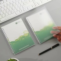 Cahier A5 fileté 100 feuilles couverture en cuir PVC de luxe Logo personnalisable spirale sténographie bobine Style couverture rigide à feuilles mobiles
