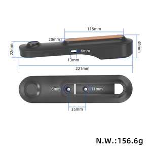 Kit de coques décoratives avant et arrière avec barres réfléchissantes jaunes pour trottinette MI4 Ultra – Kit de remplacement avec vis et outils - Product Image 3