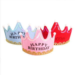 Festa di <span class=keywords><strong>compleanno</strong></span> celebrazione decorazione di <span class=keywords><strong>compleanno</strong></span> vestire forniture cappello di <span class=keywords><strong>compleanno</strong></span> prince crown cake led light hoop dress up hat - Product Image 6