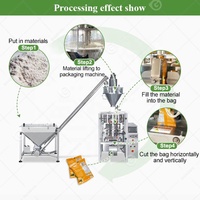 Machine de remplissage et de scellage de sachets de poudre de farine de matcha moulu du Pakistan de 1 kg pour petites entreprises