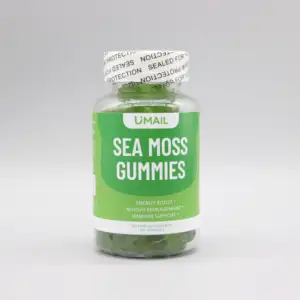 Gommose di muschio di mare gommose di radice di Burdock organiche gummies di muschio di mare e Bladderwrack gummies Seamoss crude integratore