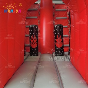 WINSUN Red n Black Crazy Racing Car Theme Jumping Castle Carreras <span class=keywords><strong>de</strong></span> obstáculos inflables <span class=keywords><strong>para</strong></span> el juego - Product Image 6