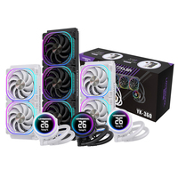 LOVINGCOOL Enfriador Líquido de CPU Personalizado de Alto Rendimiento con Pantalla de Temperatura, Ventilador de Refrigeración por Agua para Procesador de Juegos, Disipador de Calor para PC