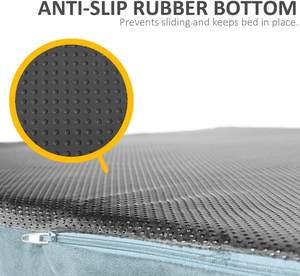 犬と猫のための新製品整形外科ラウンドメモリフォームボルスターベッドぬいぐるみ整形外科メモリフォームペット用ベッドクレートパッド - Product Image 3