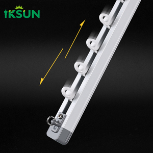 Éclairage d'hôtel Iksun monté au plafond extrusion d'aluminium simple rail de rideau extensible rail de rideau ajustable - Product Image 1