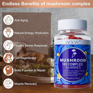 Factory Wholesale Price Mushroom <b>Gummies</b> Nutrition Supplement Immune Support Stress Relief Gummy Candy - Product Image 2