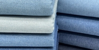 Vente en gros de tissu de jeans extensible en coton et polyester sergé, tissu de denim extensible