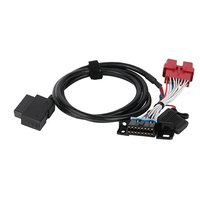 Arnés de cables de escáner de diagnóstico OBD2 macho a hembra derecha de 16 pines Fush Cable derecho para lectura de código de falla