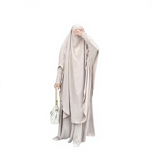 Ensemble Abaya Medina, ensemble d'Abaya musulman traditionnel, tenue élégante et modeste pour femmes, parfait pour les prières et les occasions spéciales - Product Image 3