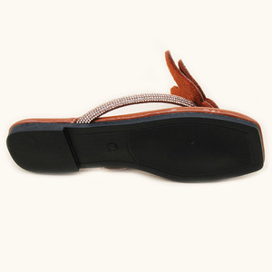 High-quality Fashionable Outdoor Sequin Bow Casual Breathable Wholesale Flat Women's Sandals and <b>slippers</b> - Product Image 6