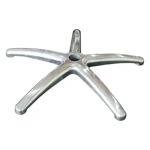 KEDE Support de pied cinq étoiles Base de chaise d'ordinateur de jeu Boss Base de chaise pivotante de bureau de sécurité Pièces rotatives en alliage d'aluminium