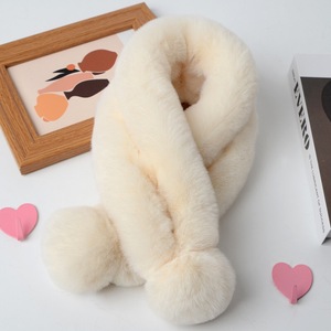 <strong>Fur</strong> Collar Scarf for Women <strong>Faux</strong> <strong>Fur</strong> Scarves Neck <strong>Shrug</strong> for Fall Winter Coat Dress Ladies Scarf Fashion Warm Winter Soft RABBIT - Product Image 5