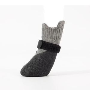 Chaussettes/Chaussures pour animaux de compagnie respectueuses de l'environnement, respirantes, en latex avec caoutchouc antidérapant, motif uni - Product Image 5