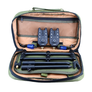 Ensemble de matériel de pêche à la <span class=keywords><strong>carpe</strong></span> Hirisi alarme de morsure de pêche et canne échangiste de pêche support de pod bâton de banque - Product Image 1