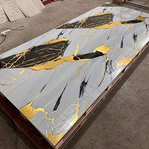 Cao bóng 1220x2440mm 3mm 2mm PVC tường Bảng điều khiển/PVC đá cẩm thạch UV giá thép tấm - Product Image 2