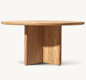 Mesa de comedor redonda <span class=keywords><strong>Palma</strong></span> Teak para exteriores, mesa de comedor de teca con juego de sillas, muebles de teca - Product Image 3