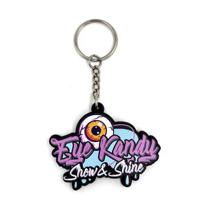 Cadeau d'entreprise promotionnel Porte-clés en silicone pour moto et voiture Porte-clés en PVC souple en caoutchouc personnalisé Lettre de dessin animé Porte-clés en PVC pour entreprise - Product Image 3